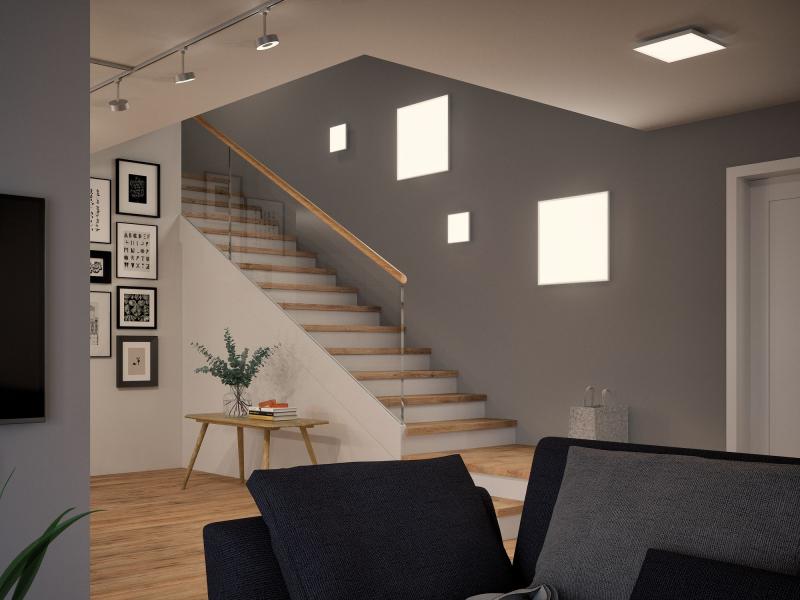 Rahmenloses LED Panel 225x225mm in Weiß matt ZigBee Tunable White Paulmann 79824