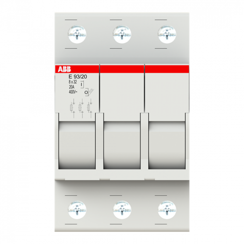 ABB E 93/20 Sicherungs-Trennschalter, 3Pol, 20A für Sicherungseinstatz 8,5 x 31,5mm