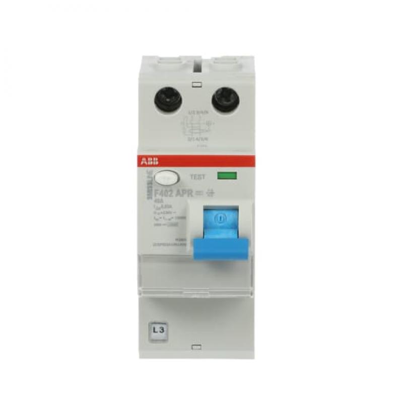 ABB F402 40 APR30 Fehlerstrom-Schutzschalter kurzzeitverzögert, 2P, 40 A, 30 mA SMISSLINE TP