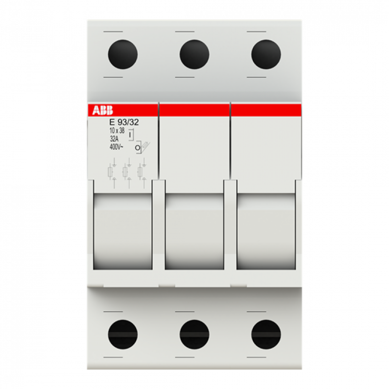 ABB E 93/32 Sicherungs-Trennschalter, 3Pol, 32A für Sicherungseinsatz 10,3 x 38mm (AC-22