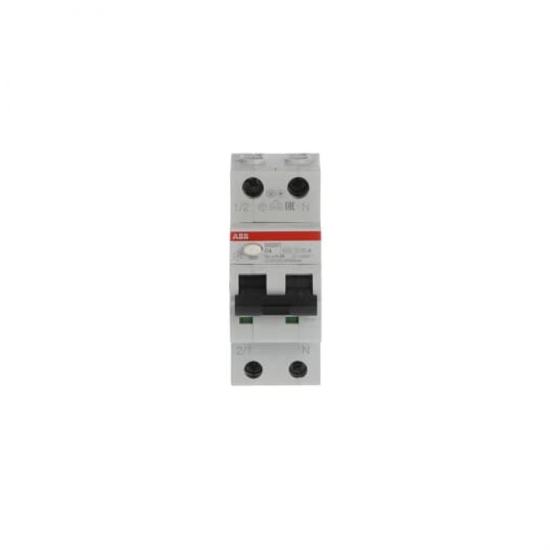 ABB DS201 C4 A300 FI/LS-Schalter 6kA, 1P+N, Typ A, C 4, 300mA