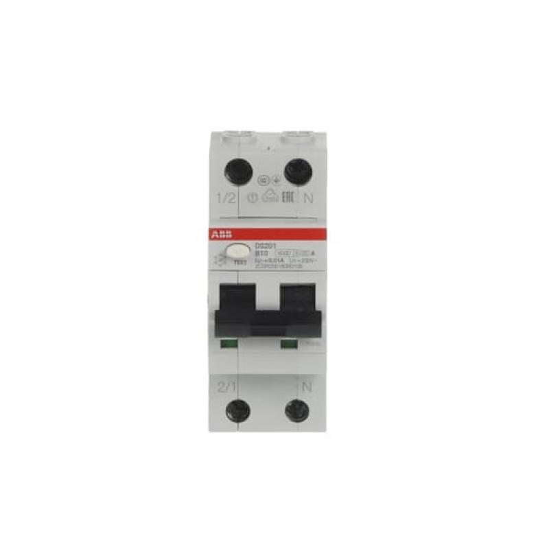ABB DS201 B10 A10 FI/LS-Schalter 6kA, 1P+N, Typ A, B 10, 10mA