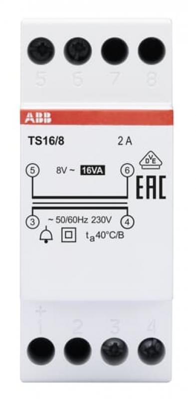 ABB TS16/8 Klingeltransformator 16 VA, 8 V AC
