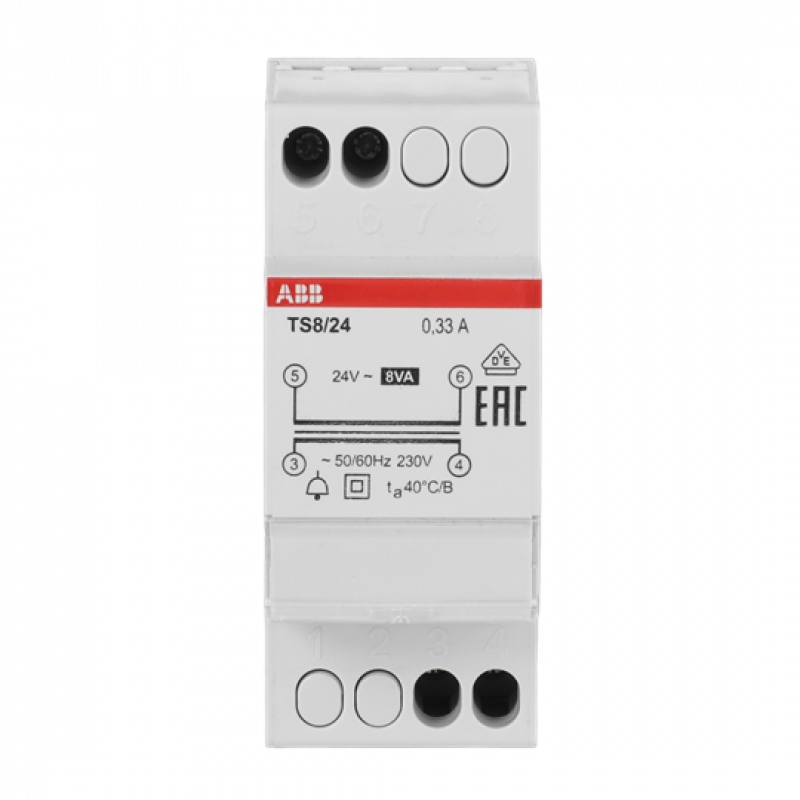 ABB TS8/24 Klingeltransformator 8 VA, 24 V AC
