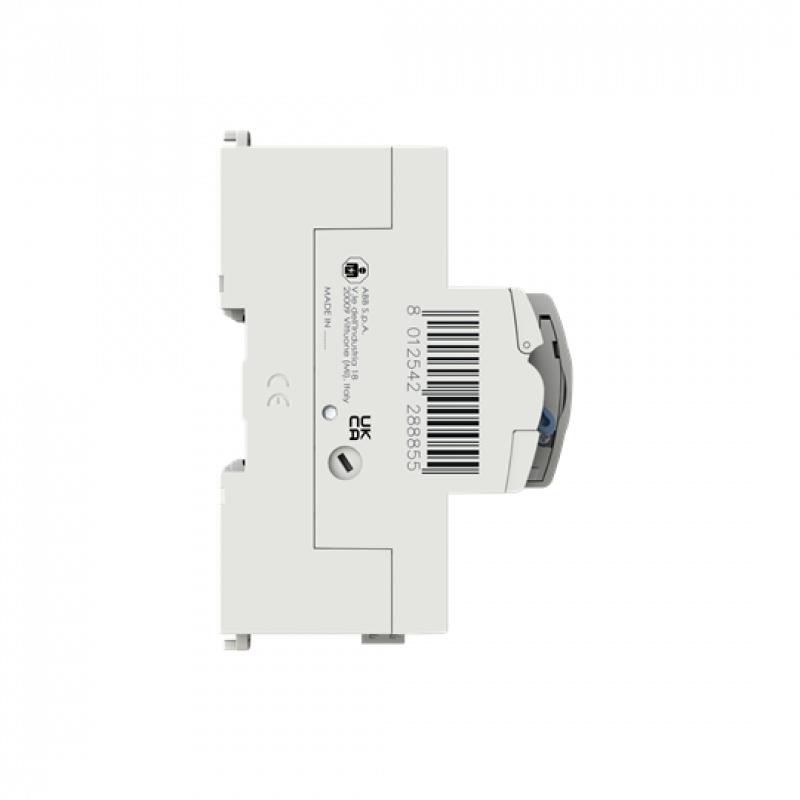 ABB F-ATI2Test A-63/0.03 FI-Schalter, 5 TE 2P, Typ A, 63A, 30mA, kurzzeitverzögert, FI mit automatischer Prüfung (FI-Test) ohne Spannungsunterbrechung