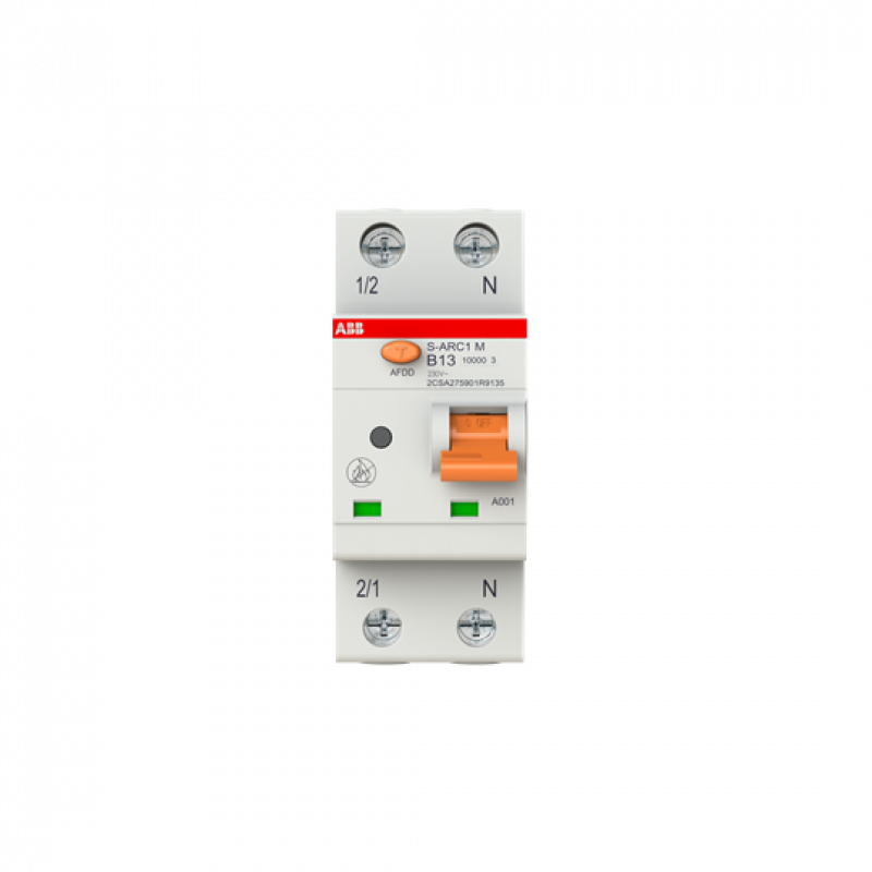 ABB S-ARC1 M B13 AFDD+LS, 10 kA, 1P+N, 2TE Fehlerlichtbogen-Schutzeinrichtung + LS