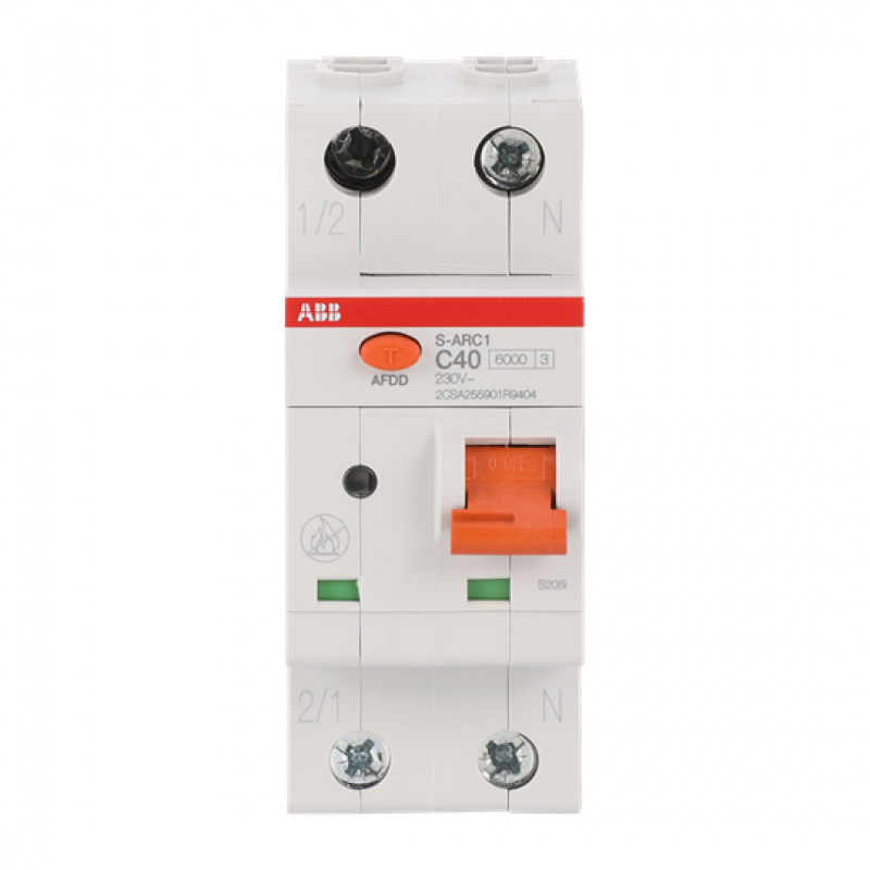 ABB S-ARC1 C40 AFDD+LS, 6 kA, 1P+N, 2TE Fehlerlichtbogen-Schutzeinrichtung + LS