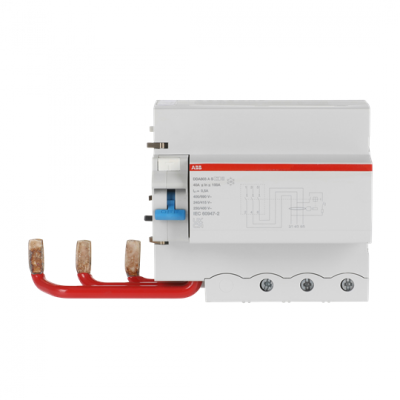 ABB DDA803 A S-100/0.5 FI-Block für S803 3P Typ A 100A 500mA selektiv