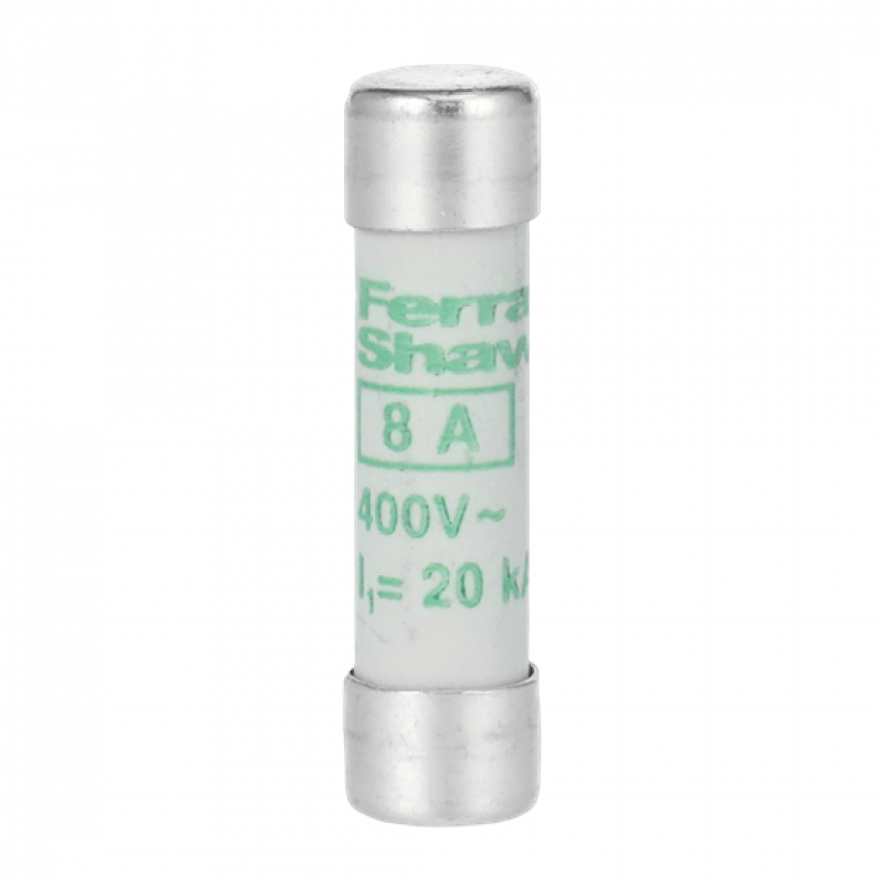 ABB E 9F8 AM8 Zylindrische Sicherung 8A, 8,5 x 31,5mm