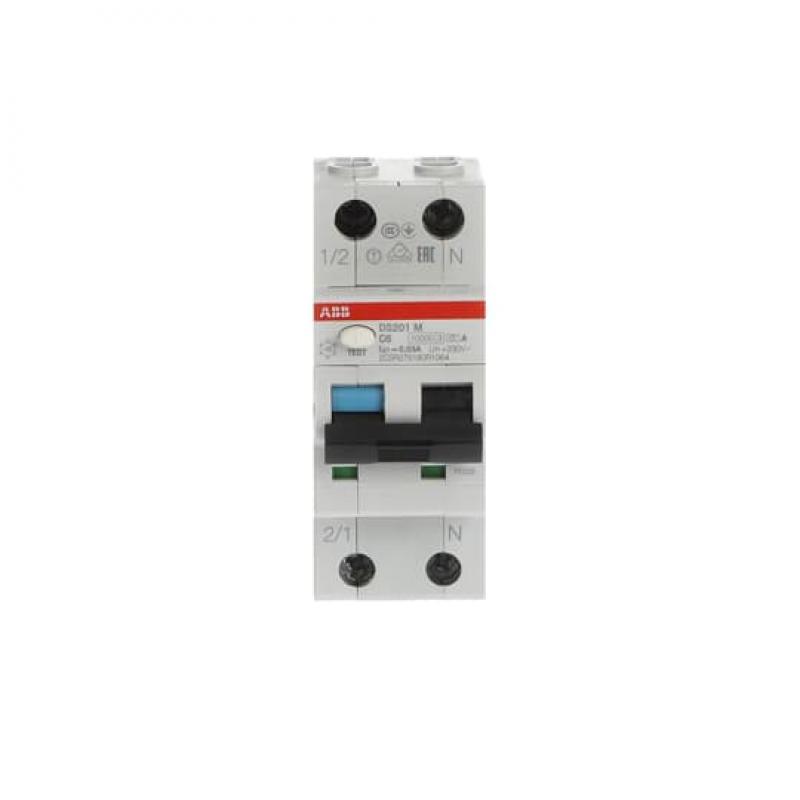 ABB DS201 M C6 A30 FI/LS-Schalter 10kA, 1P+N, Typ A, C 6, 30mA