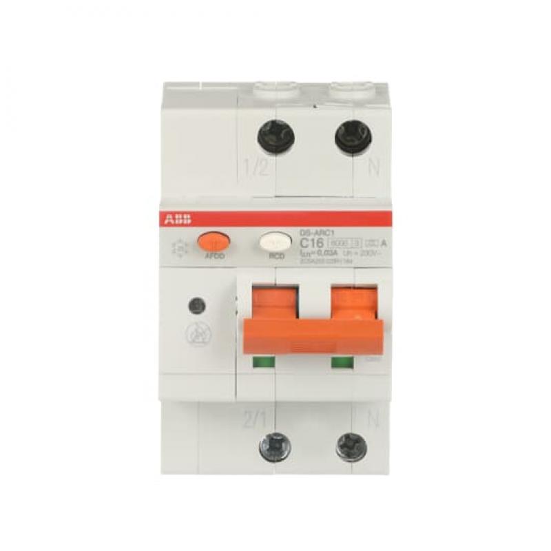 ABB DS-ARC1 C16 A30 AFDD+FI/LS 6 kA, 3TE 1P+N AFDD schützt vor Fehlerlichtbögen Fehlerlichtbogen-Schutzeinrichtung+FI/LS