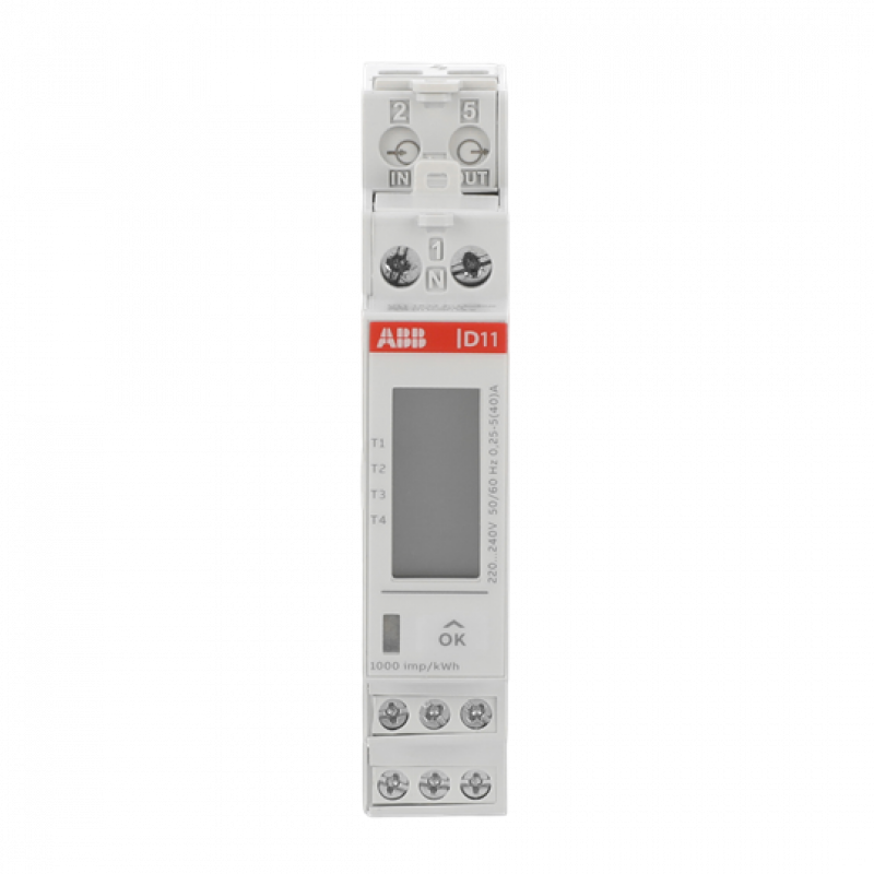 ABB D11 15-M 40 MODBUS Wechselstromzähler 40A, Modbus RTU, MID, 1DO+1DI