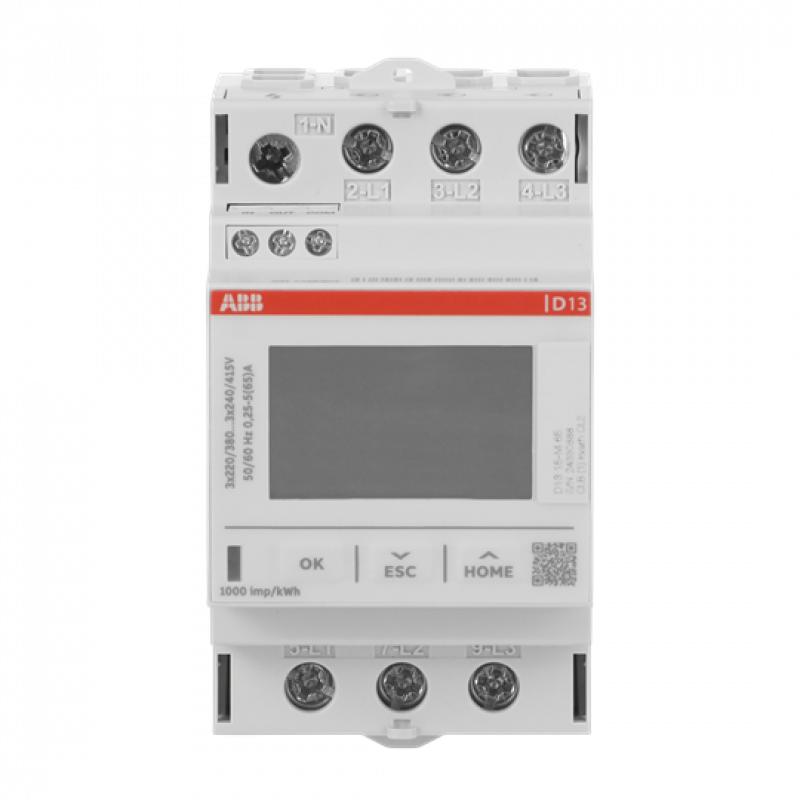 ABB D13 15-M 65 Drehstromzähler 65A, MID, 1DO+1DI