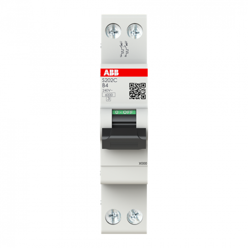 ABB S202C-B4 Sicherungsautomat    2P - 4 A - B(230 V) 6 kA