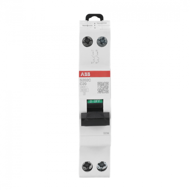 ABB S202C-C20 Sicherungsautomat    2P - 20 A - C(230 V) 6 kA