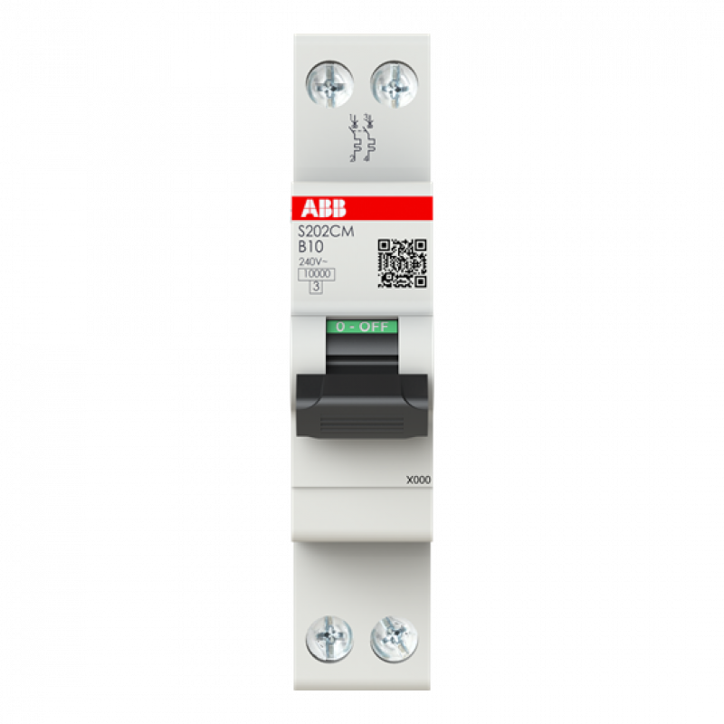 ABB S202CM-B10 Sicherungsautomat    2P - 10 A - B(230 V) 10 kA