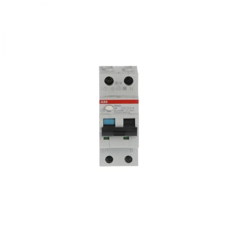 ABB DS201 C4 A30 FI/LS-Schalter 6kA, 1P+N, Typ A, C 4, 30mA