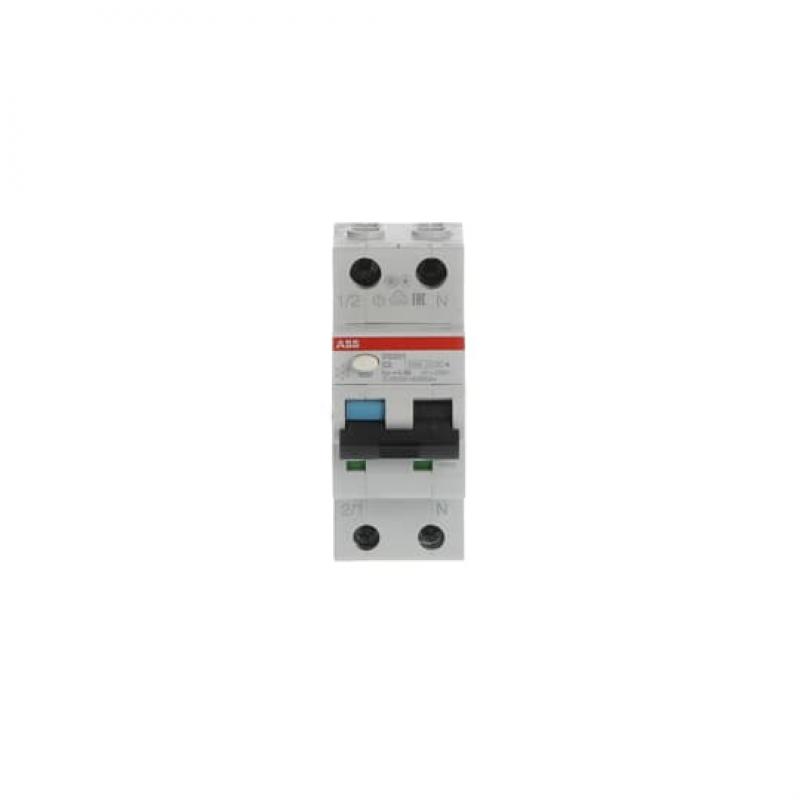 ABB DS201 C2 A300 FI/LS-Schalter 6kA, 1P+N, Typ A, C 2, 300mA