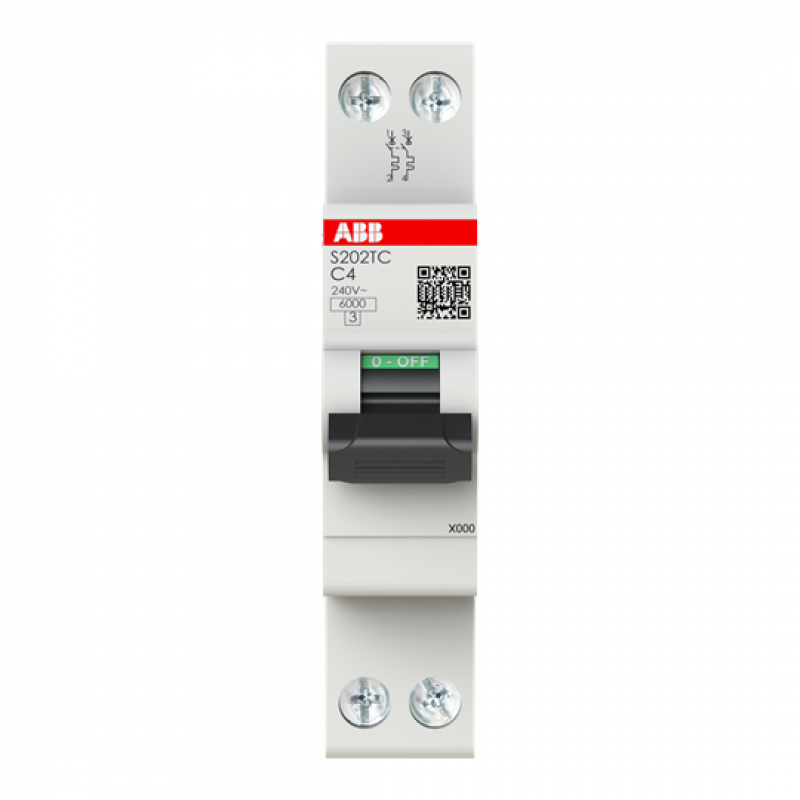 ABB S202TC-C4 Sicherungsautomat    2P - 4 A - C(230 V) 6 kA