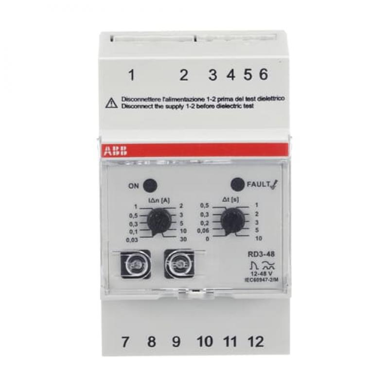 ABB RD3-48 Differenzstromrelais 12-48 V AC/DC 12-48 V AC/DC