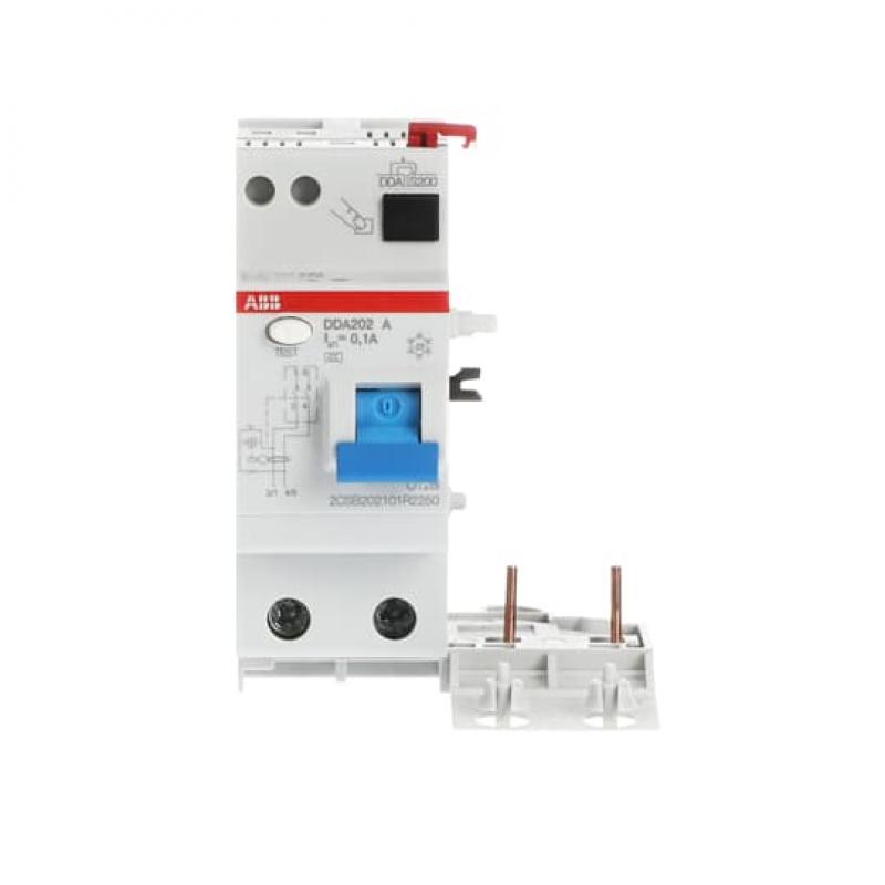 ABB DDA202 A-25/0.1 FI-Block für S202/S302 2P, Typ A, 25A, 100mA