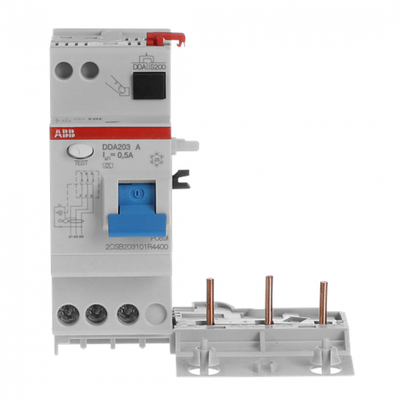 ABB DDA203 A-40/0.5 FI-Block für S203/S303 3P, Typ A, 40A, 500mA