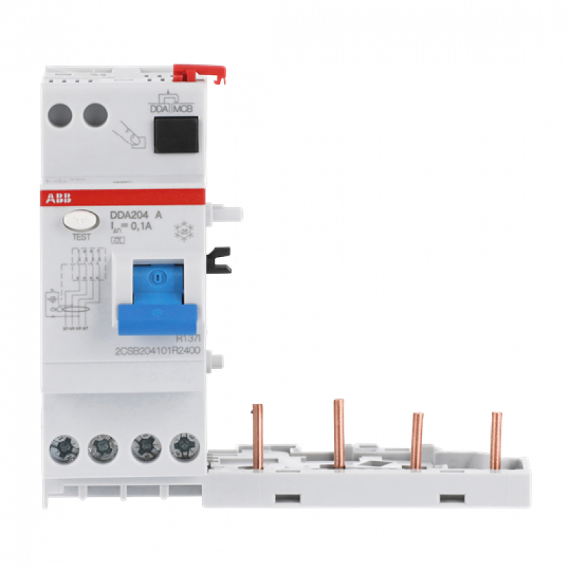 ABB DDA204 A-40/0.1 FI-Block für S204/S304 4P, Typ A, 40A, 100mA