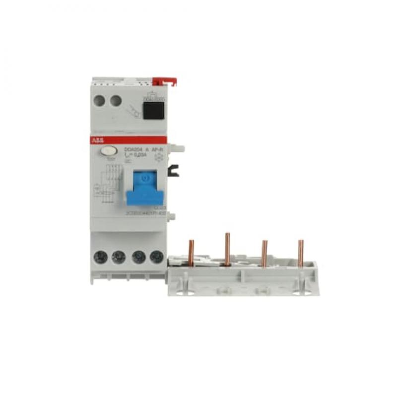 ABB DDA204 A-40/0.03 AP-R FI-Block für S204/S304 4P, Typ A, 40A, 30mA, kurzzeitverzögert