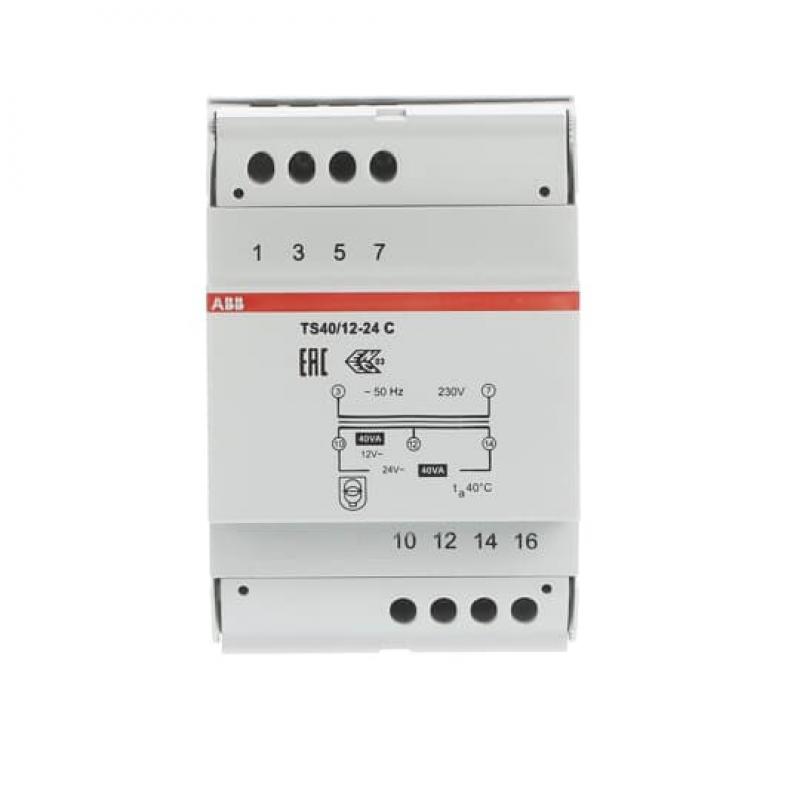 ABB TS 40/12-24 C Sicherheitstransformator 40 VA, 12-24 V AC Sekundärspannung