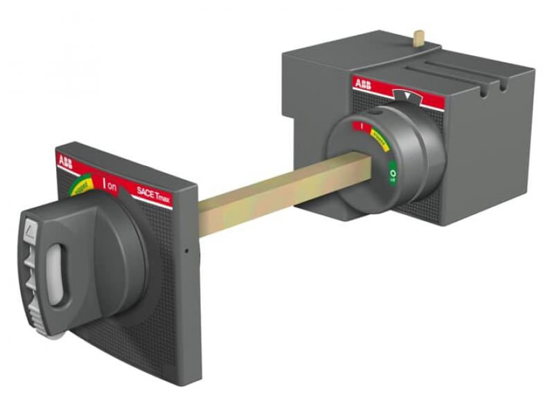 ABB RHS R XT1-XT3 F/P EMER. DX LATERAL Drehantrieb, rot/gelb, Festeinbau, steckbar, Seite rechts Zubehör für XT1 und XT3