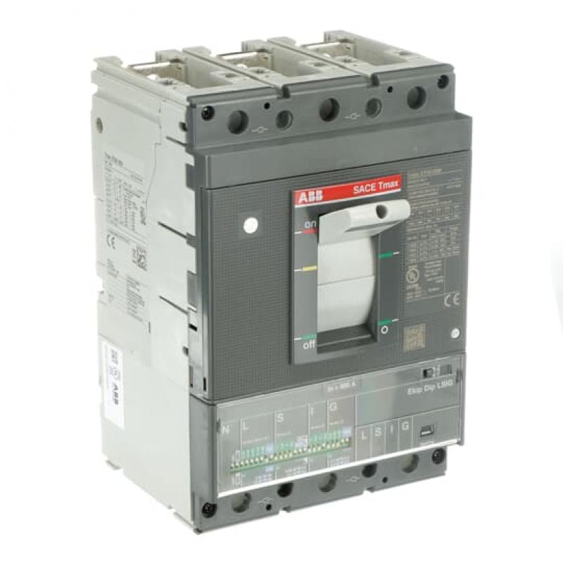 ABB XT5H 600 Ekip Dip LSIG 600 3p FF UL/CSA Kompaktleistungsschalter Tmax XT5 mit vorderseitigen Anschlüssen, 3polig