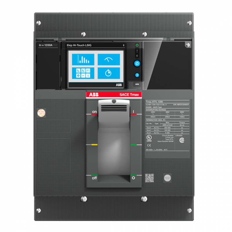 ABB XT7S 1000 Ekip G Touch LSIG 1000 3pFF UL Kompaktleistungsschalter Generatorschutz Tmax XT7 mit vorderseitigen Anschlüssen, 3polig