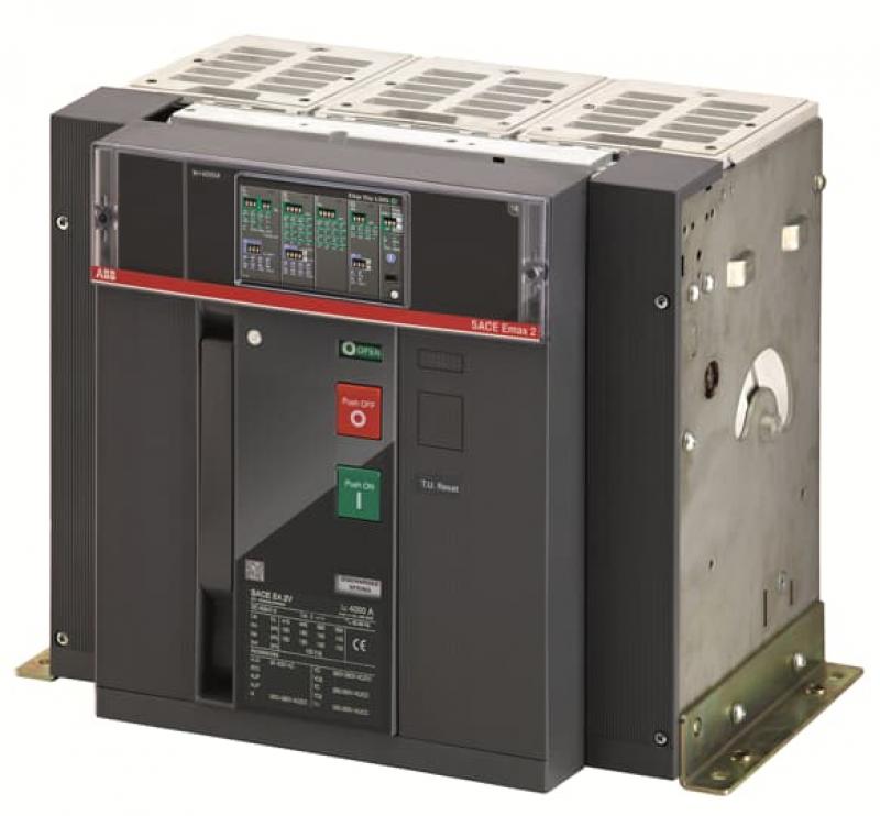 ABB E4.2H/E9 4000 Ekip Dip LSI 3p FHR Offener Leistungsschalter Emax2 rückseitig waagerechte Flachanschlüsse In=4000 A 3P 900 V Version F