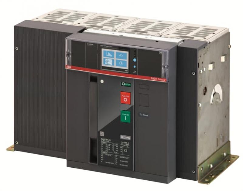 ABB E4.2H/E9 3200 Ekip Hi-Touch LSIG 4p FHR Offener Leistungsschalter Emax2 rückseitig waagerechte Flachanschlüsse In=3200 A 4P 900 V Version F