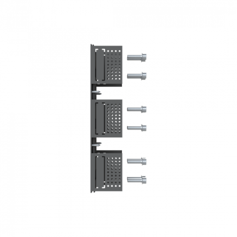 ABB Kit HR FP XT6 3pcs Rückseitig horizontale Anschlüsse für Unterteil, 3polig Zubehör für XT6
