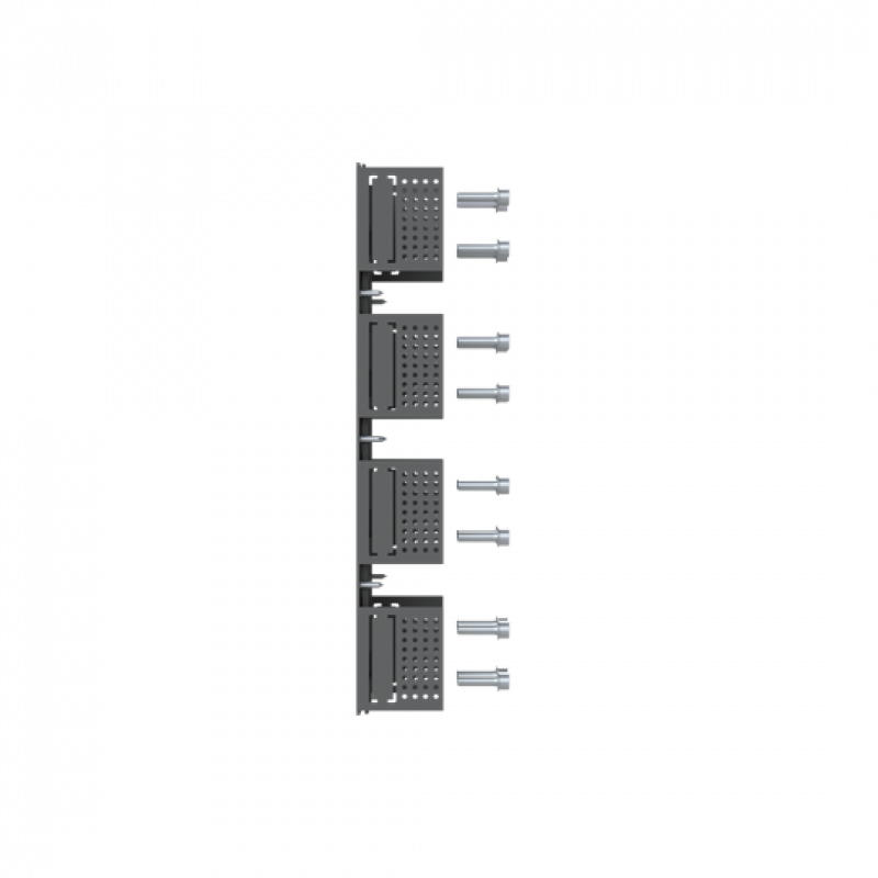 ABB Kit HR FP XT6 4pcs Rückseitig horizontale Anschlüsse für Unterteil, 4polig Zubehör für XT6