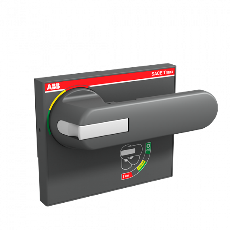 ABB RHE_H - XT6-XT7 F/W Drehgriff Tür, grau, Festeinbau, ausfahrbar Zubehör für XT7