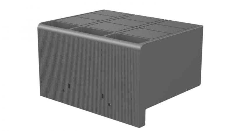 ABB HTC - XT7/XT7M 3p 2pcs Anschlussabdeckungen, hoch, nur für rückseitigen Anschluss, 4polig Zubehör für XT7