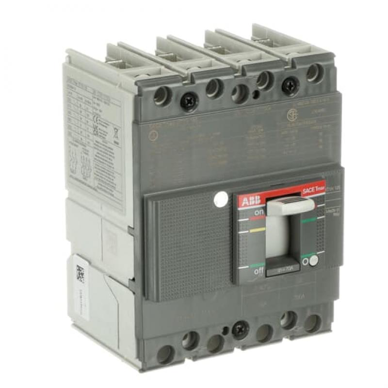 ABB XT1N 125 TMF 70-700 4p F F UL/CSA Kompaktleistungsschalter Tmax XT1 mit vorderseitigen Anschlüssen, 4polig
