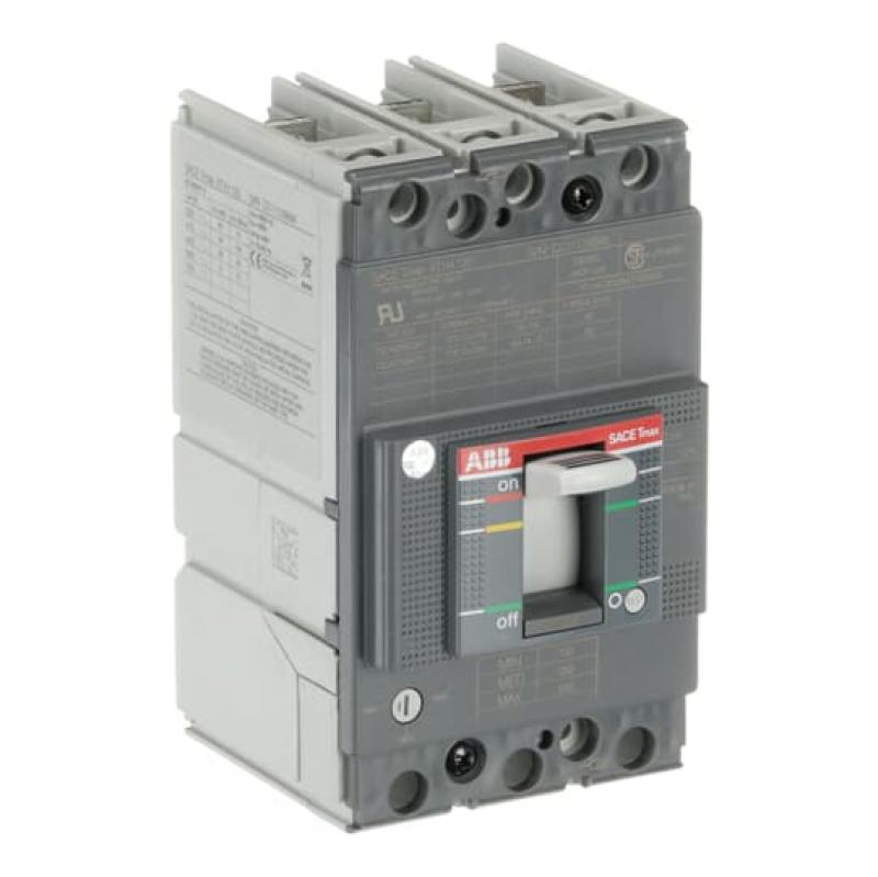 ABB XT1H 125 MCP In=50 3p F F UL/CSA Kompaktleistungsschalter Tmax XT1 mit vorderseitigen Anschlüssen, 3polig