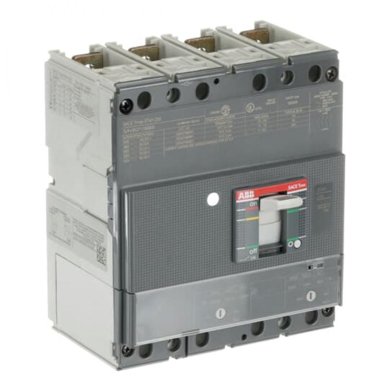 ABB XT4H 250 TMA 200 1000..2000 4p FF UL/CSA Kompaktleistungsschalter Tmax XT4 mit vorderseitigen Anschlüssen, 4polig
