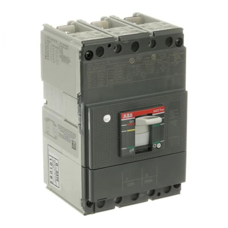 ABB XT4V 250 TMF 225-2250 3p F F UL/CSA Kompaktleistungsschalter Tmax XT4 mit vorderseitigen Anschlüssen, 3polig