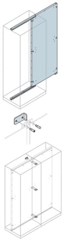 ABB IS2-EA1916 IS2 Montageplatte gr.+Schienen, H=1800mm, B=800mm