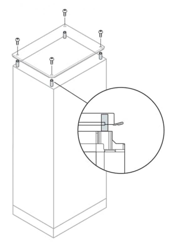 ABB IS2-AE1015 IP20 IS2 Set für Dachbelüftung, Zubehör AM2/IS2 Gehäuse