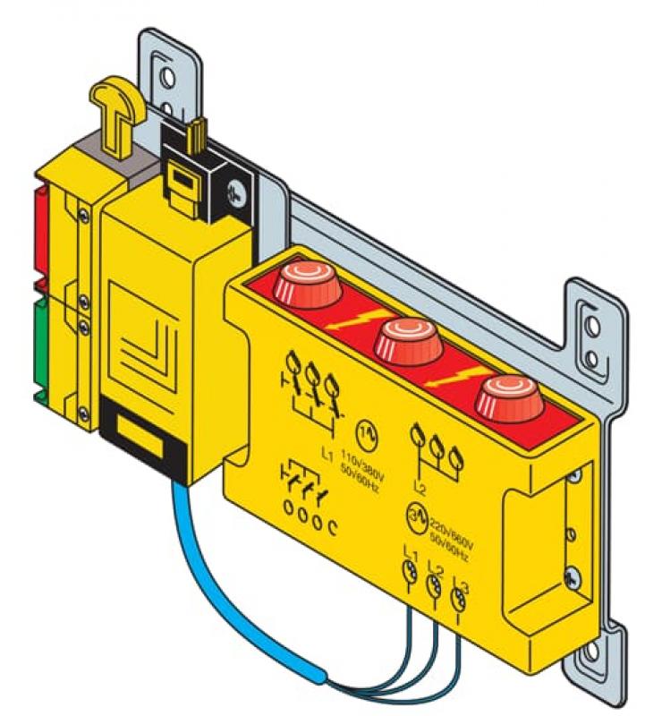 ABB IS2-EV1148 Spannungsanz. + Verriegel.+ Öffner Kont, Zubehör AM2/IS2 Gehäuse