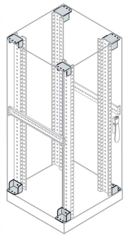 ABB IS2-EB6000 4 Befestigungswinkel für 19-Zoll, H.Prof. B=600mm