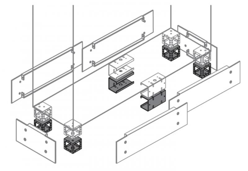 ABB IS2-ZN1010 4 Sockelwürfel, 2,5mm, H=100mm