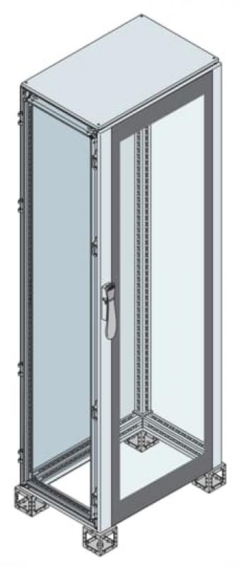 ABB ES1484VK IS2 Glastür HxBxT 1400X800X400, Lackierung: grau, RAL 7035