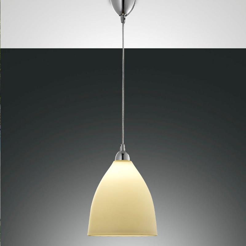 Provenza Pendelleuchte in Amber Glas von Fabas Luce