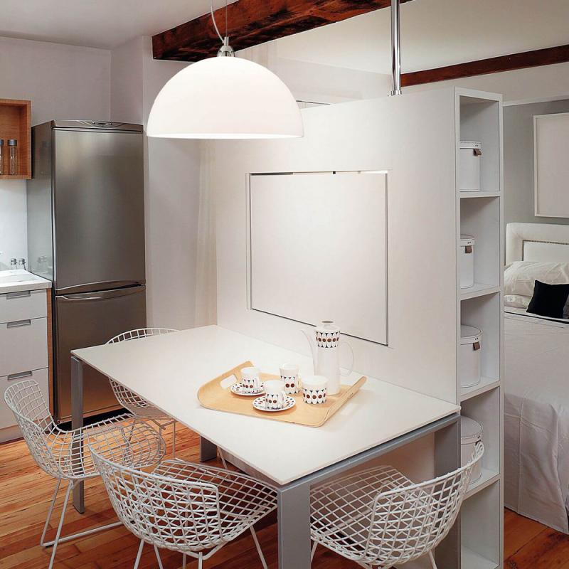 Nice Pendelleuchte E27 1X60W Weiss Fabas Luce